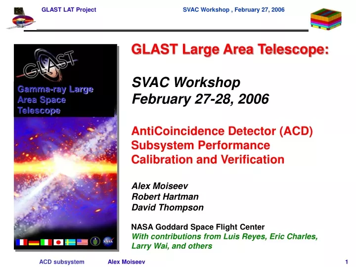 gamma ray large area space telescope