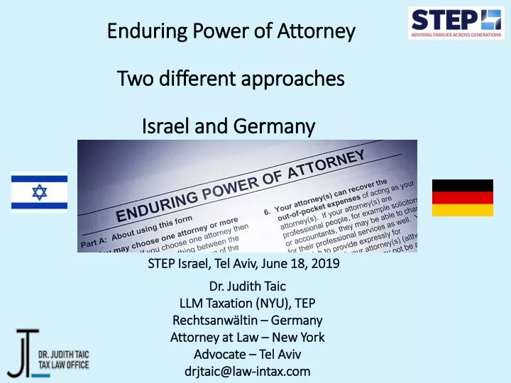enduring power of attorney two different