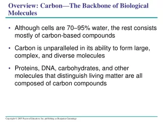 Overview: Carbon—The Backbone of Biological Molecules
