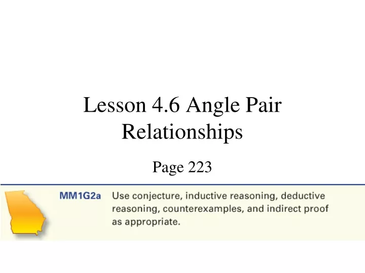 lesson 4 6 angle pair relationships
