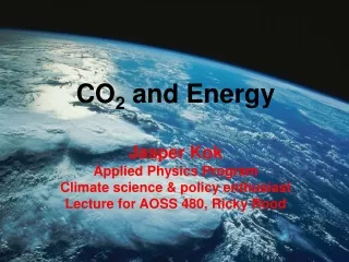 CO 2  and Energy