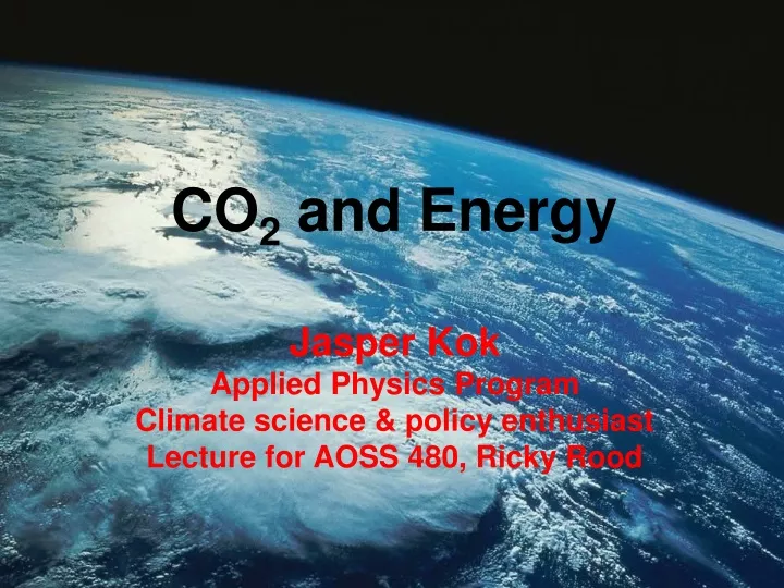 co 2 and energy