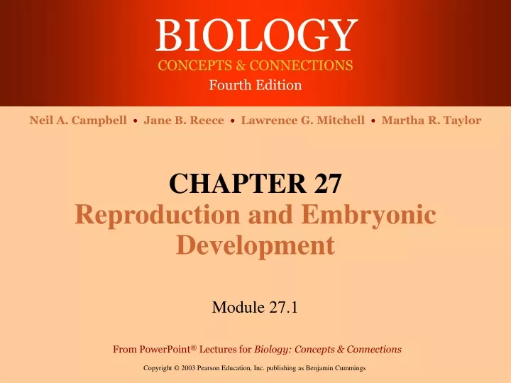 chapter 27 reproduction and embryonic development