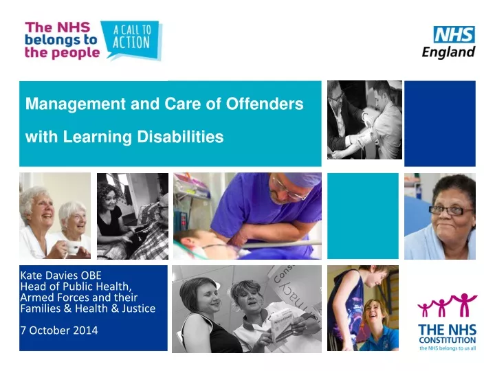 management and care of offenders with learning disabilities