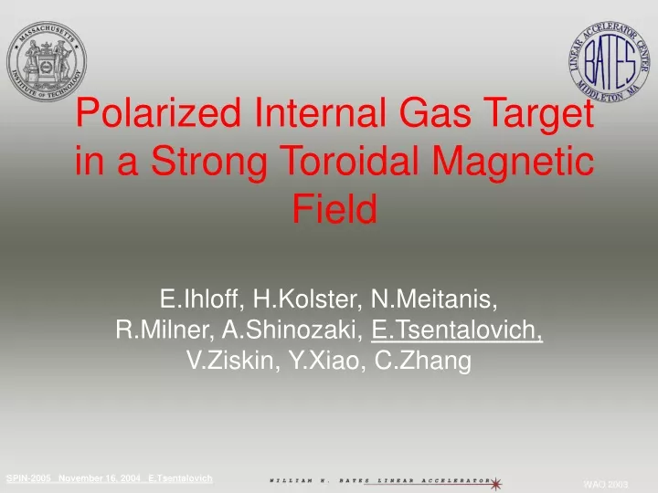 polarized internal gas target in a strong toroidal magnetic field