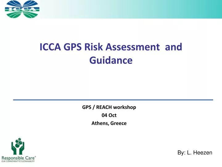 icca gps risk assessment and guidance