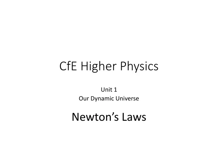 cfe higher physics