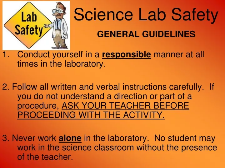 science lab safety