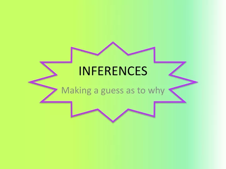 inferences