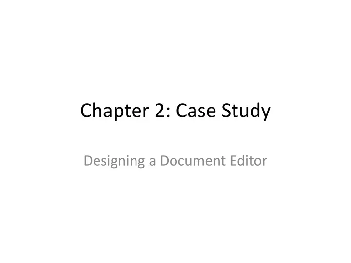 chapter 2 case study