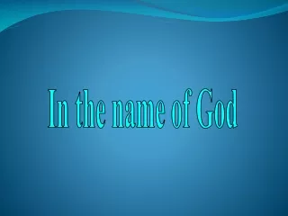 In the name of God
