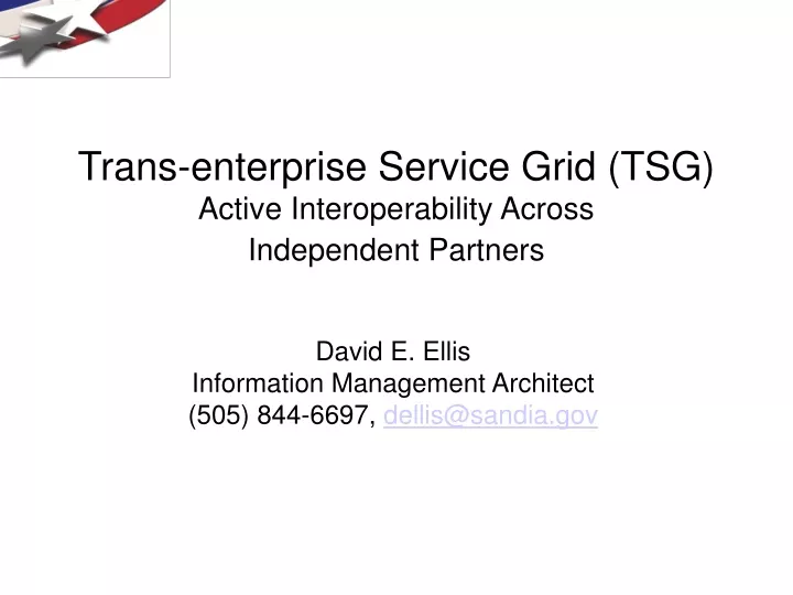 trans enterprise service grid tsg active interoperability across independent partners