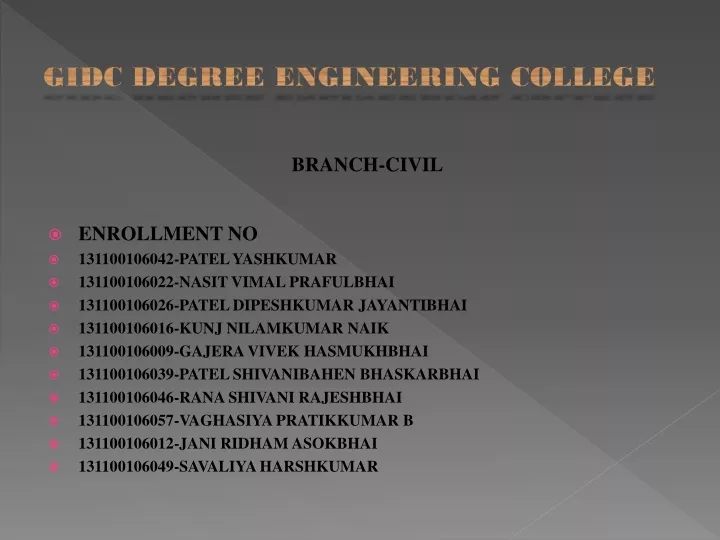 gidc degree engineering college