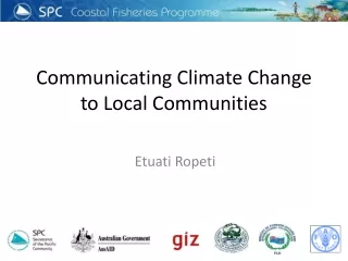 Communicating Climate Change to Local Communities