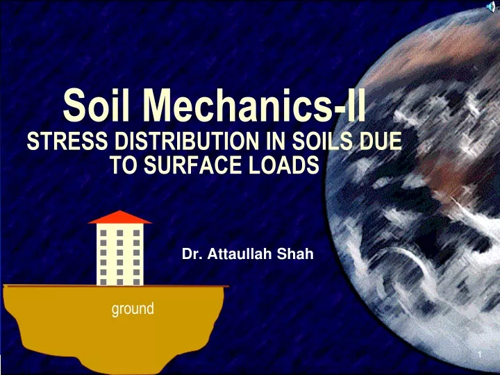soil mechanics ii stress distribution in soils due to surface loads