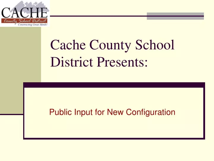 cache county school district presents