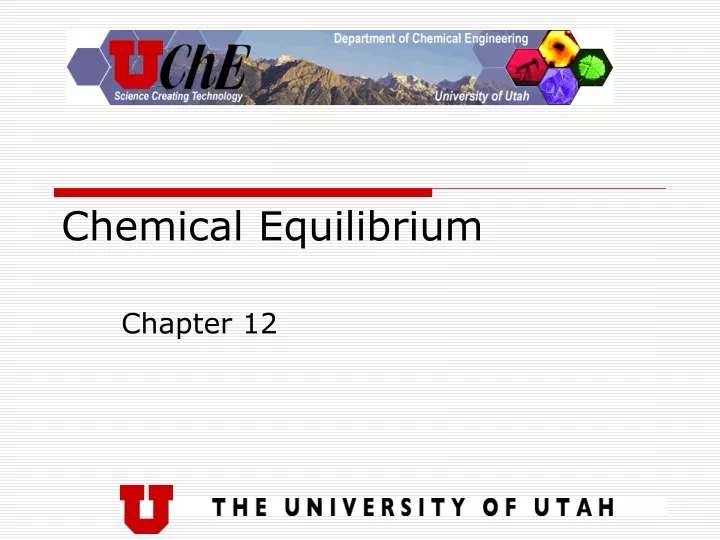 chemical equilibrium