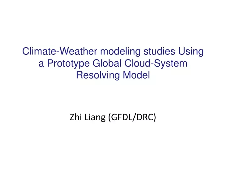 climate weather modeling studies using