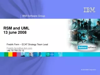 RSM and UML 13 june 2008