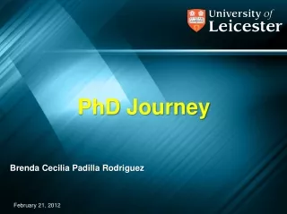 PhD  Journey