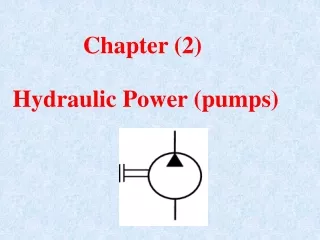 Hydraulic Power (pumps)