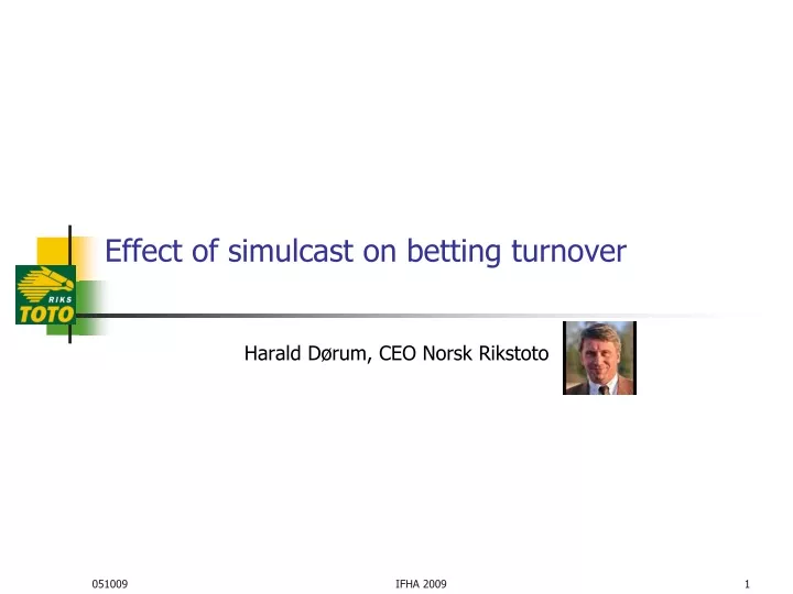 effect of simulcast on betting turnover