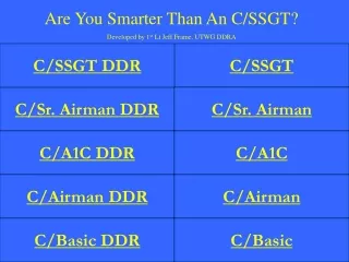 C/Sr. Airman DDR