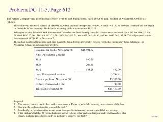 Problem DC 11-5, Page 612