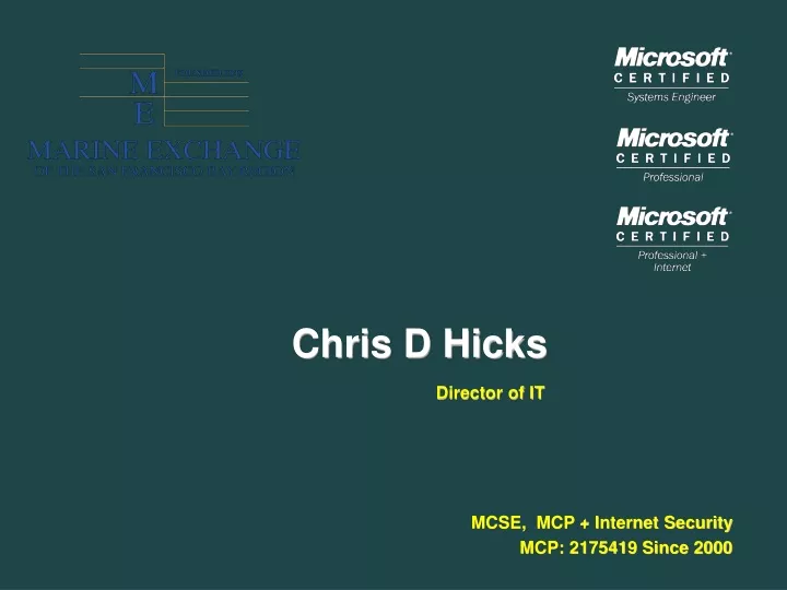 chris d hicks