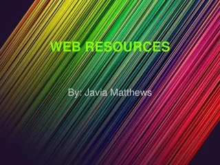 WEB RESOURCES
