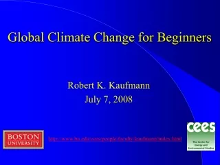 Global Climate Change for Beginners