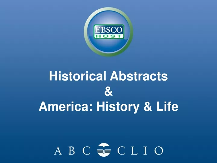 historical abstracts america history life