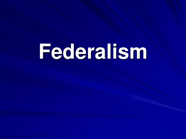 federalism