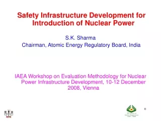 Safety Infrastructure Development for Introduction of Nuclear Power  S.K. Sharma