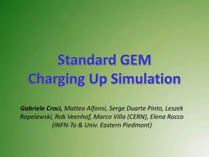 standard gem charging up simulation
