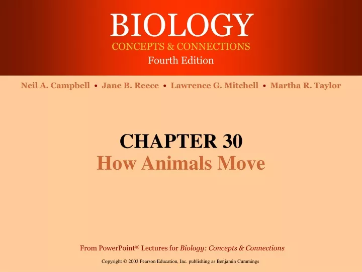 chapter 30 how animals move