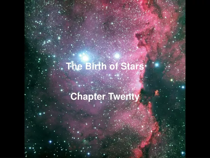 the birth of stars