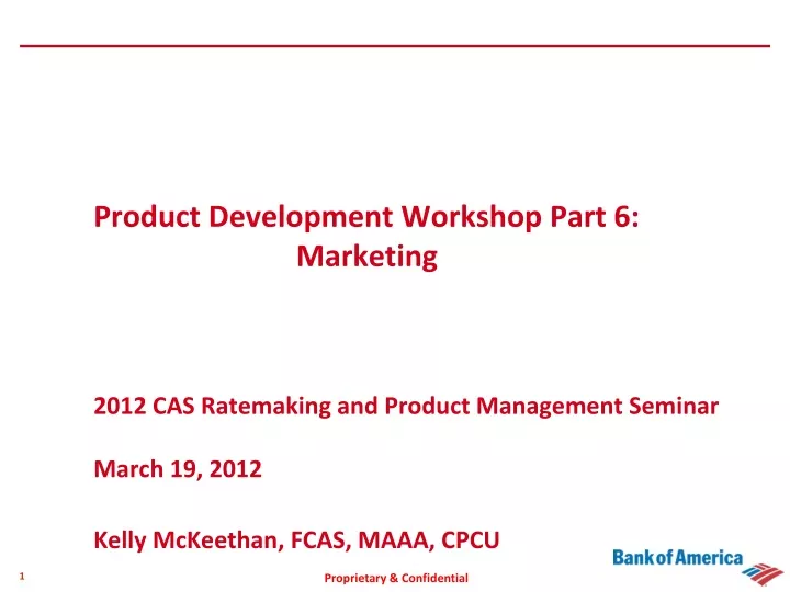 product development workshop part 6 marketing