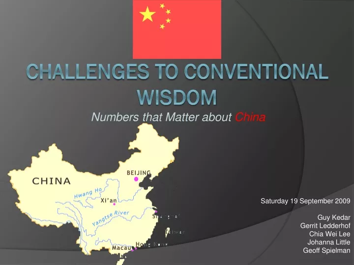 numbers that matter about china