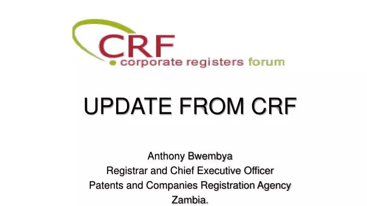 update from crf