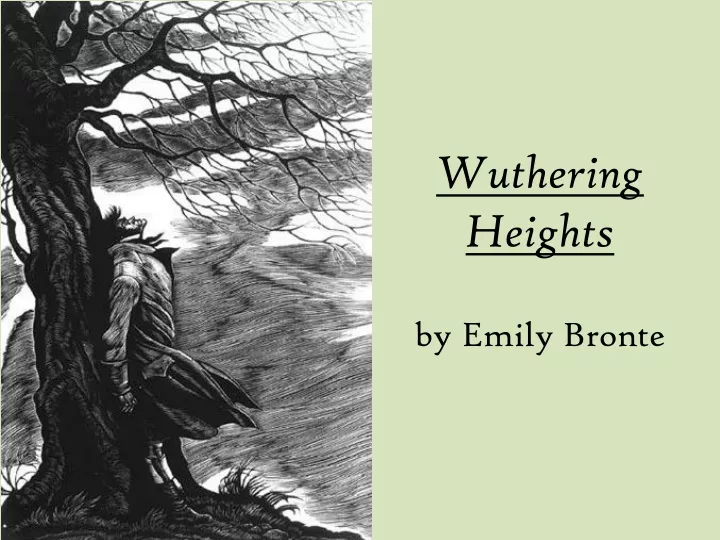 wuthering heights by emily bronte