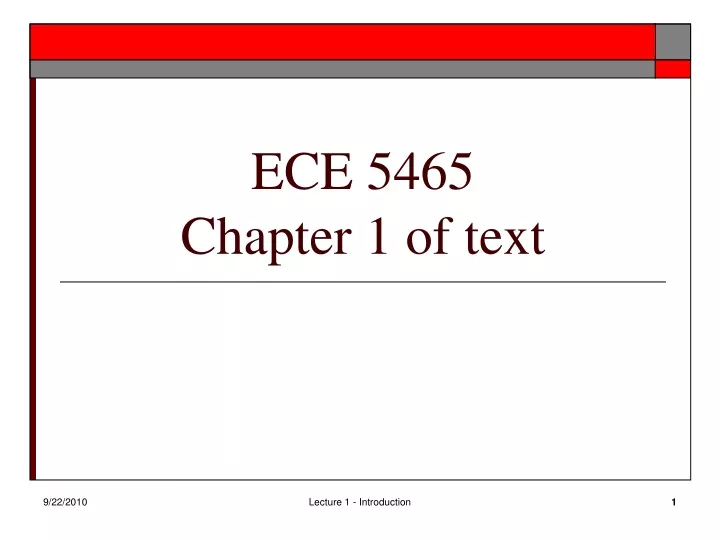 ece 5465 chapter 1 of text