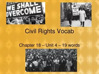 Civil Rights Vocab