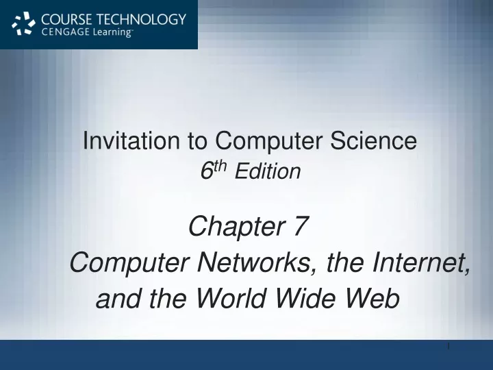 invitation to computer science 6 th edition