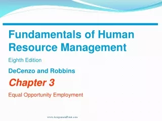 Chapter 3 Equal Opportunity Employment