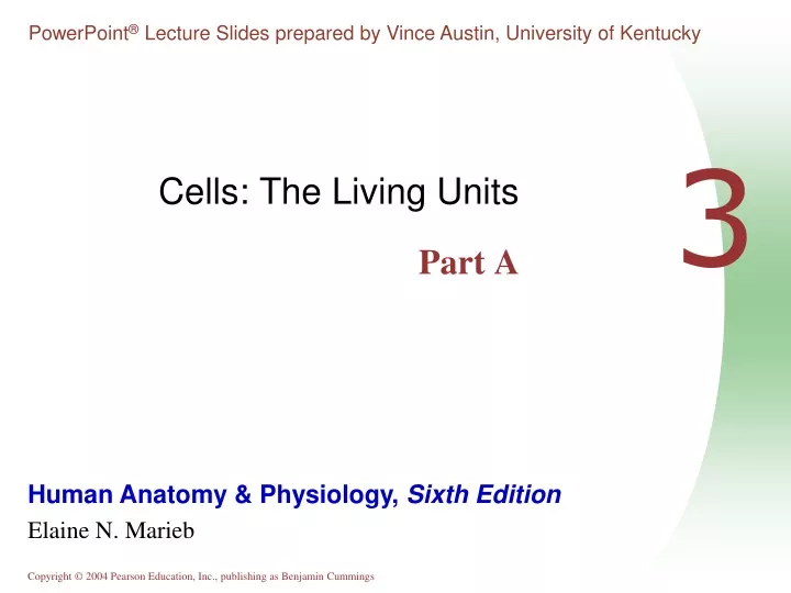cells the living units part a