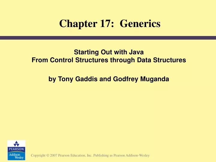 chapter 17 generics