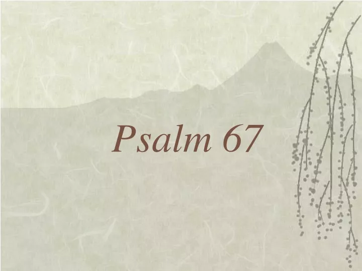 psalm 67