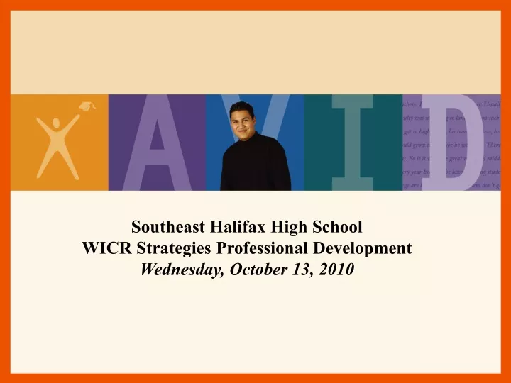 southeast halifax high school wicr strategies