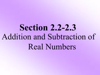 Section 2.2-2.3